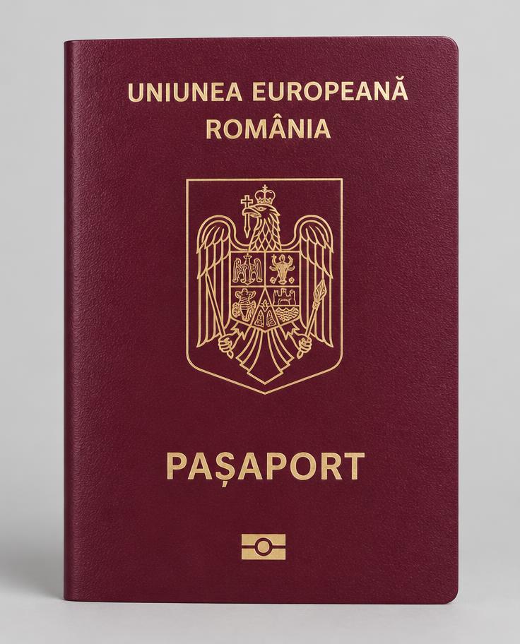 Coperta pașaportului românesc (UE)